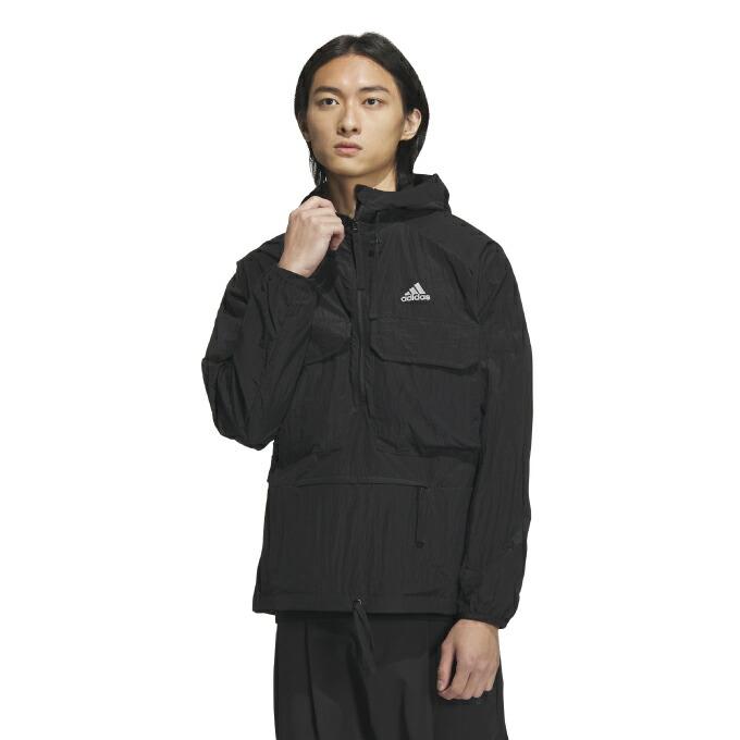 新品 アディダス ★ Rekive アノラックパーカー / ハーフジップ 2XL アディダス ジャケット メンズ シティエスケープ ルーズフィット