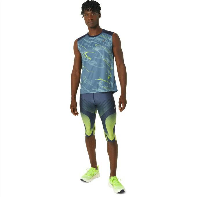 アシックス ランニングウェア Tシャツ ノースリーブ メンズ ランニング