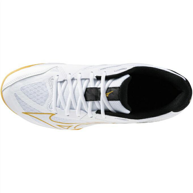 MIZUNO バレーボールシューズ サンダーブレード3 白黒ゴールド 25㎝ Amazon | [ミズノ] バレーボールシューズ サンダーブレード 3 ホワイト