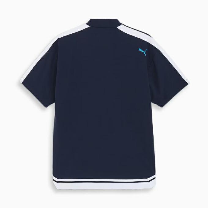 プーマ ゴルフウェア 半袖シャツ メンズ P ストレッチ テープライン リラックス モックネック 半袖 シャツ 627608 PUMA ...
