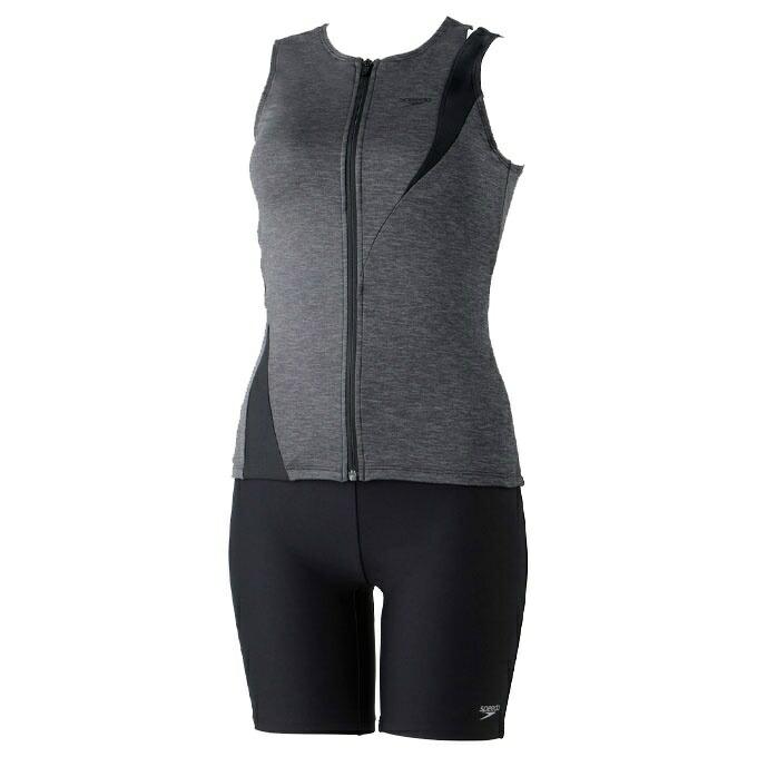 スピード フィットネス水着 レディース オールインワン Zip セパレーツ