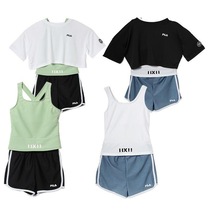 フィラ FILA 水着 セパレート 女の子 ジュニア Tシャツ付セパレート3点