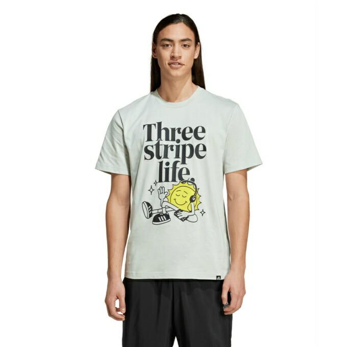 d.i.aグラフィックTシャツ 半袖 アディダス Tシャツ 半袖 メンズ ポジティビティ グラフィック 半袖T