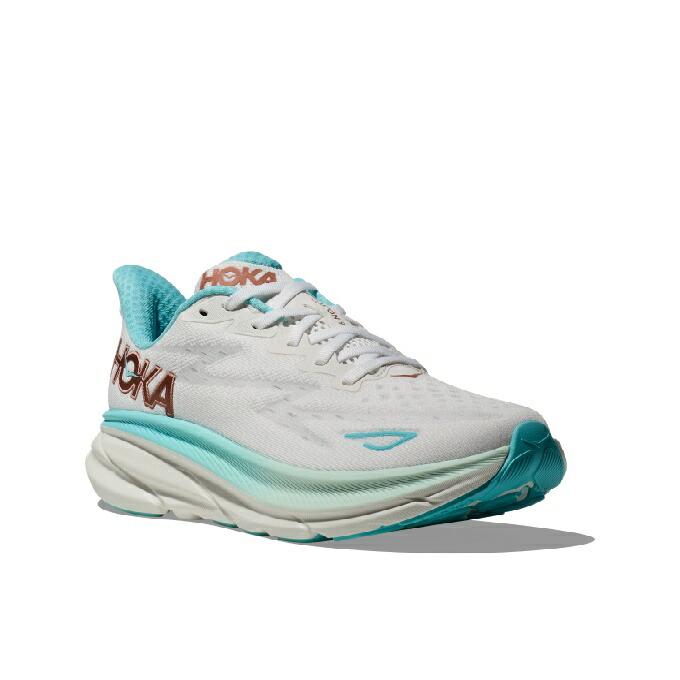 【美品】HOKA ホカ クリフトン9 ワイド 24cm 水色 (FTRS) ホカ HOKA ランニングシューズ レディース クリフトン 9 WD W 1132211