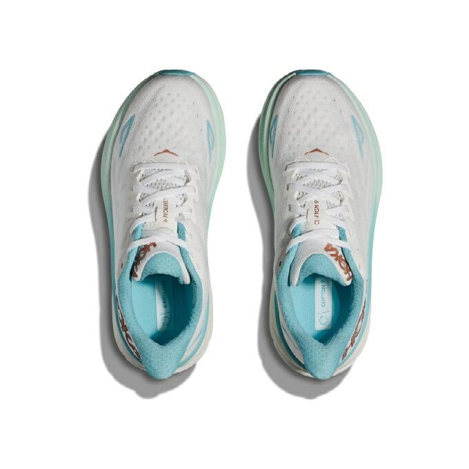 【美品】HOKA ホカ クリフトン9 ワイド 24cm 水色 (FTRS) ホカ HOKA ランニングシューズ レディース クリフトン 9 WD W 1132211