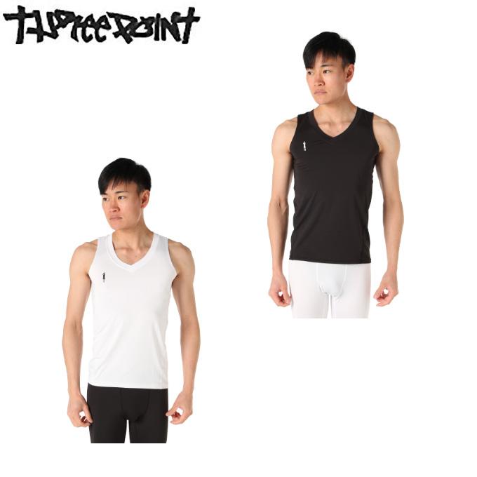 高額売筋 アンダーウェア ノースリーブ メンズ ストレッチvネックインナーシャツ Tpi01 スリーポイント Threepoint メール便可 Rkt Supplystudies Com