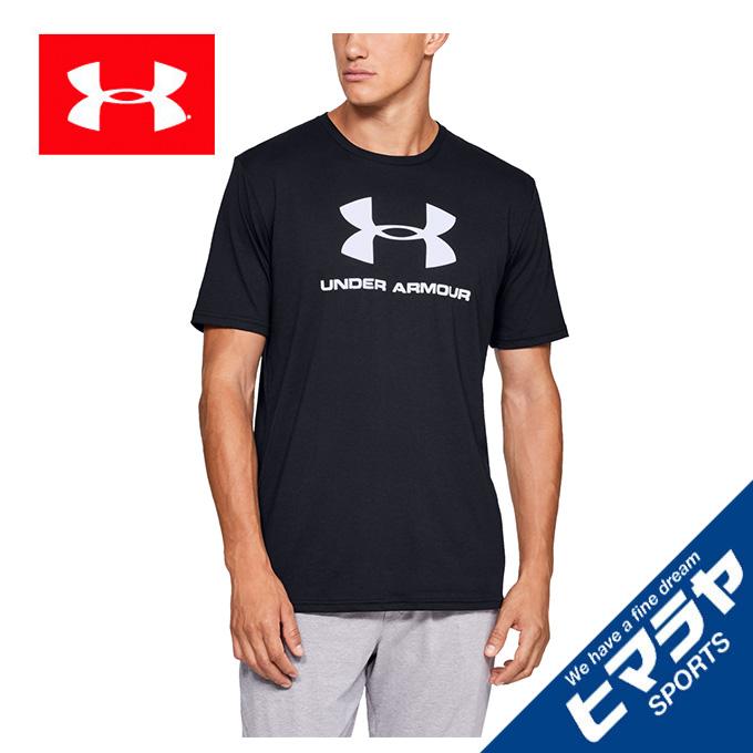 アンダーアーマー Tシャツ 半袖 メンズ Sportstyle Logo SS ビッグロゴ機能T 1358574-001 UNDER