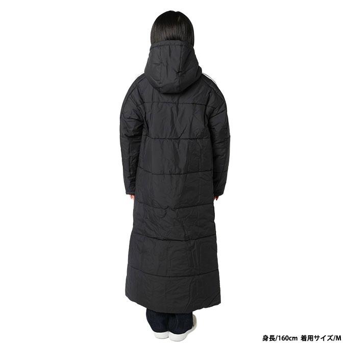 美品/adidas/アディダス/ダウン/ ベンチコート/ロングコート/BLK/M adidas（アディダス） ベンチコート レディース PADロングコート
