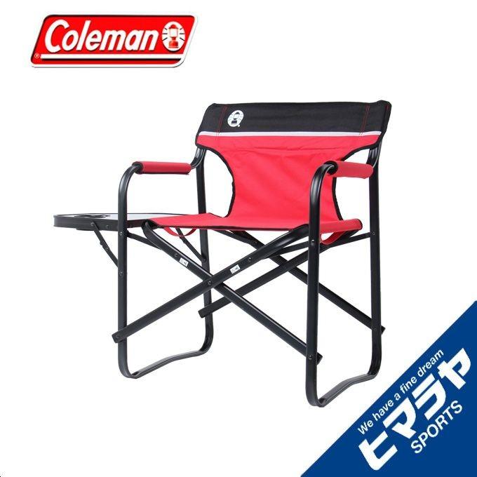 コールマン アウトドアチェア サイドテーブルデッキチェアST レッド 2000017005 Coleman｜himaraya