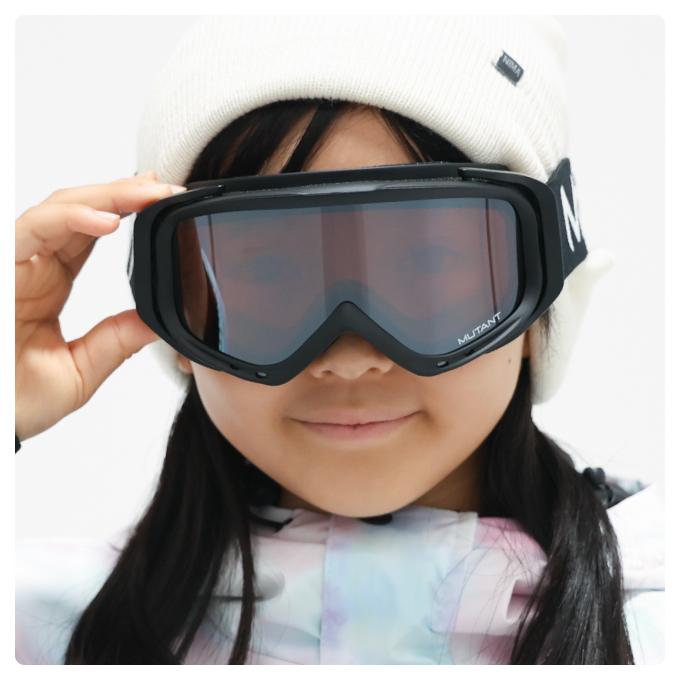 スキー スノボゴーグル ジュニア 子供 キッズ 5歳〜12歳 眼鏡対応 UV