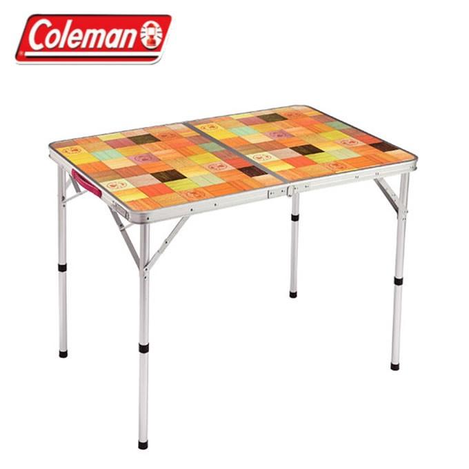 コールマン アウトドアテーブル 90cm ナチュラルモザイクリビングテーブル 90プラス 2000026752 2〜4人用 Coleman｜himaraya｜02