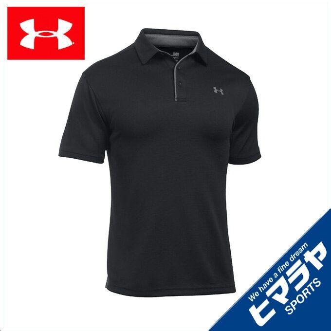 UNDER ARMOUR - 残少 L アンダーアーマー ゴルフ テック 長袖 ポロシャツ @9350円 黒 UNDER ARMOUR 送料無料 アンダーアーマー 長袖ポロシャツ メンズ