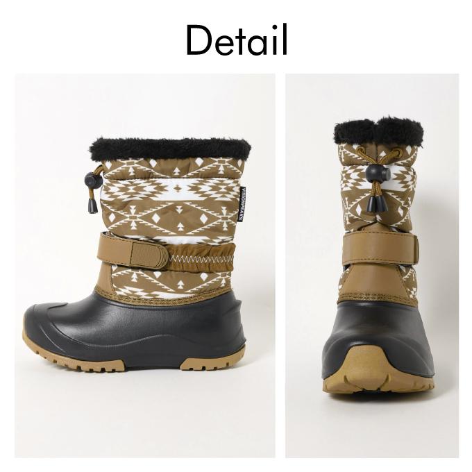 スノーブーツ キッズ ジュニア 19.0cm〜24.0cm 防水 滑らない 防滑