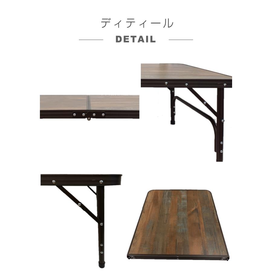 アウトドアテーブル 120cm 折りたたみ 2段階高さ調整 2WAYキャンプテーブル120 VP160401I01 アルミテーブル 軽量 ビジョンピークス VISIONPEAKS | VISIONPEAKS | 08