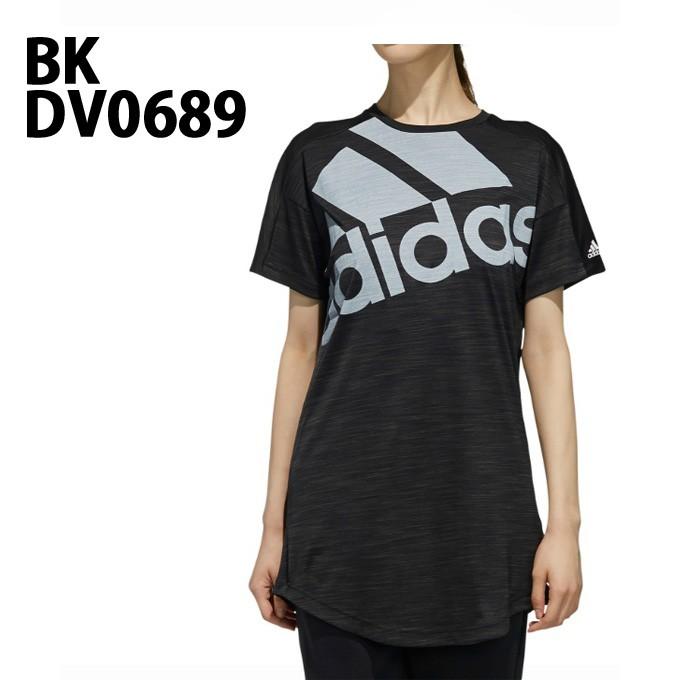 アディダス ｔシャツ 半袖 レディース Mh 半袖 ヘザー オーバーサイズビッグロゴ ロング丈 Tシャツ Ftk40 Adidas ヒマラヤ Paypayモール店 通販 Paypayモール