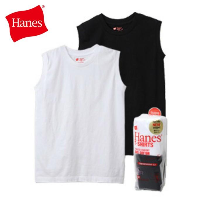 ヘインズ Hanes 半袖アンダーウェア レディース ジャパンフィット 2枚組 スリーブレスTシャツ 5.3oz Japan Fit for HER HW5327｜himaraya