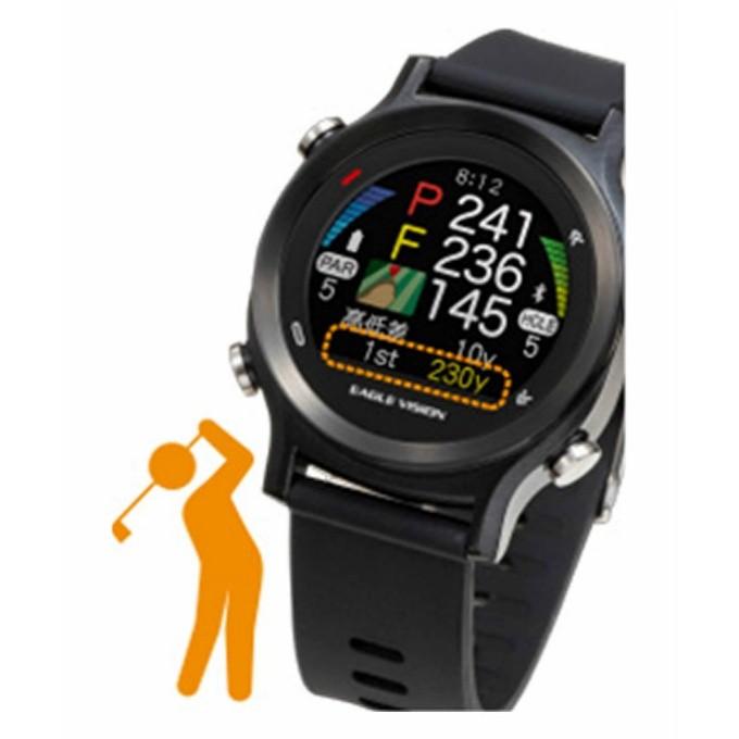 イーグルビジョン ゴルフ 距離測定器 GPSナビ ウォッチエース WATCH ACE EV-933 腕時計型 GPS 距離計測器 EAGLE VISION｜himaraya｜05