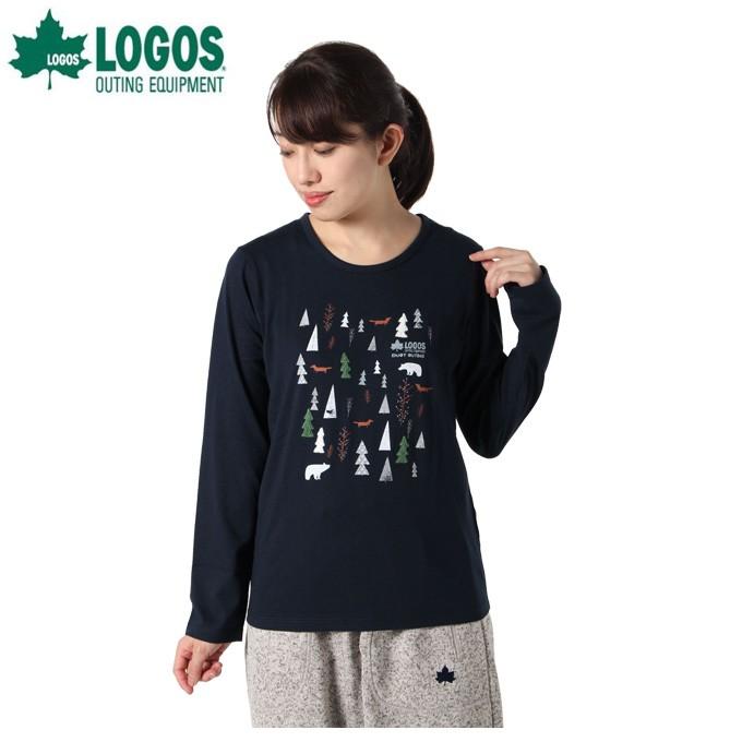 ロゴス Logos Tシャツ 長袖 レディース 部分sagara刺繍 Ls T 9486 4654 67 Navy ヒマラヤ Yahoo 店 通販 Yahoo ショッピング
