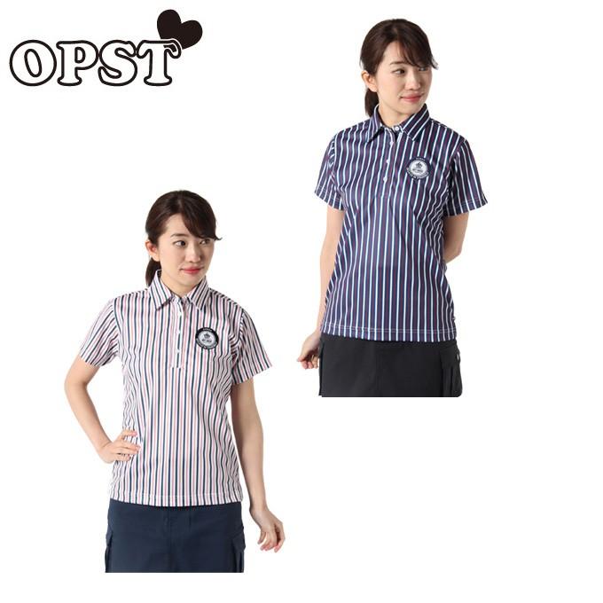 オプスト Opst ゴルフウェア ポロシャツ 半袖 レディース ストライプ半袖シャツ Op2301j04 ヒマラヤ Paypayモール店 通販 Paypayモール