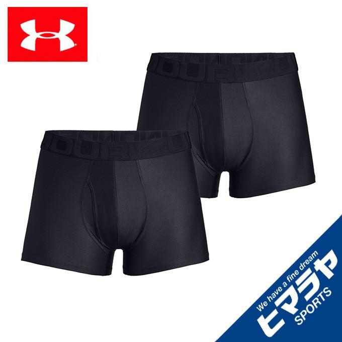 アンダーアーマー ボクサーパンツ メンズ UAテック 3インチ 2枚セット トレーニング 1358555-001 UNDER ARMOUR｜himaraya