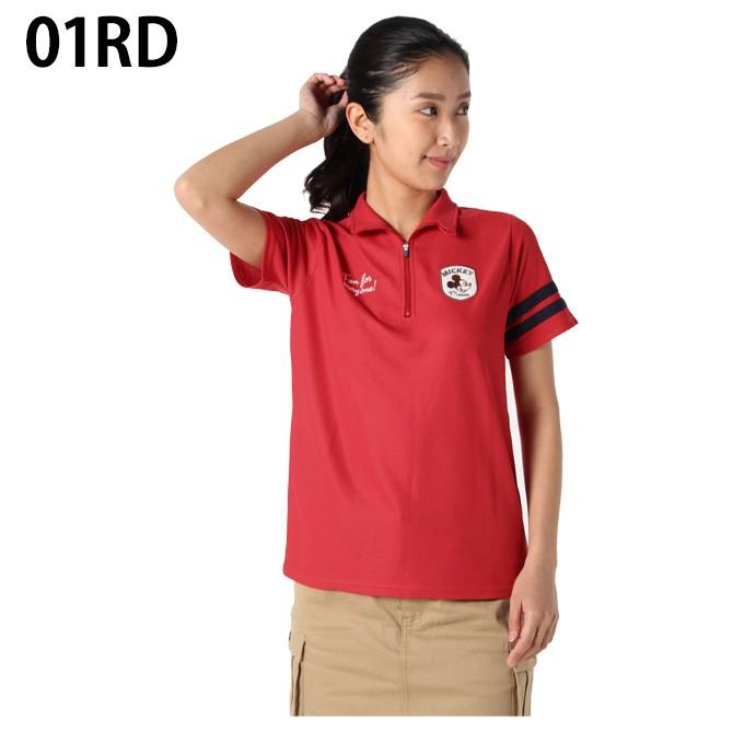 ディズニー Disney ゴルフウェア 半袖シャツ レディース ワッペンハーフジップ半袖シャツ 0286 7755 ヒマラヤ Paypayモール店 通販 Paypayモール