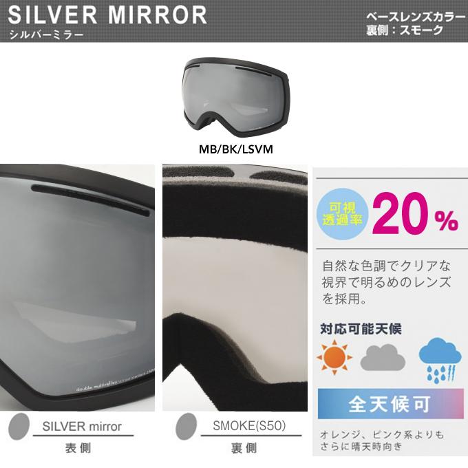 スキーゴーグル スノーボードゴーグル メンズ 全天候可 レボミラー加工