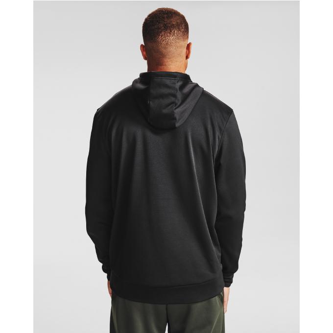 アンダーアーマー パーカー メンズ UAアーマーフリース ソリッド フーディ 1357087-001 ブラック UNDER ARMOUR スウェットパーカー|himaraya|02