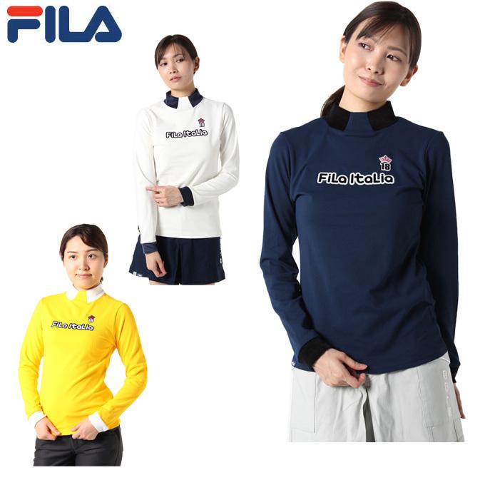 フィラ Fila ゴルフウェア 長袖シャツ レディース ポップロゴハイネックシャツ 790 506 ヒマラヤ Paypayモール店 通販 Paypayモール
