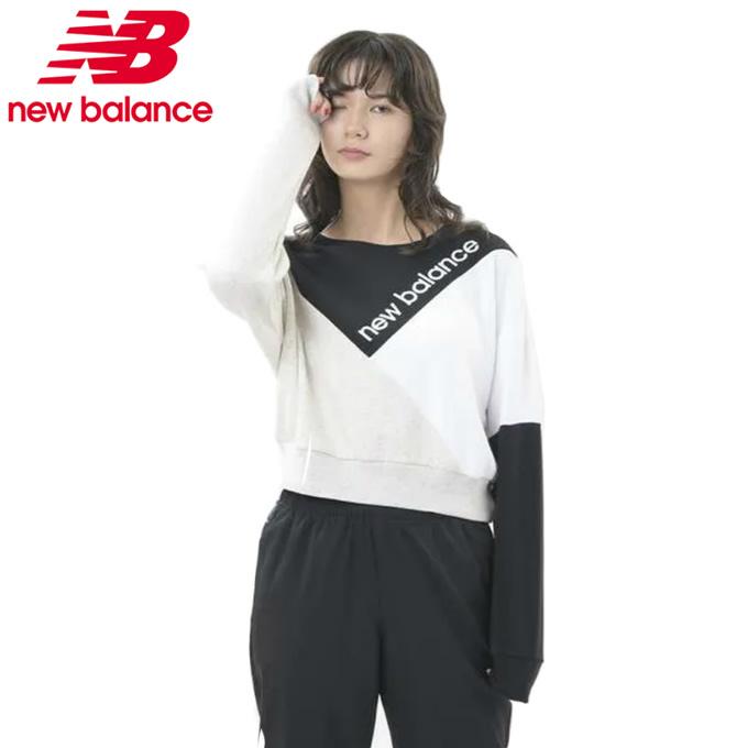 ニューバランス スウェットトレーナー レディース カラーブロックド スウェット クルー Awt New Balance ヒマラヤ Paypayモール店 通販 Paypayモール