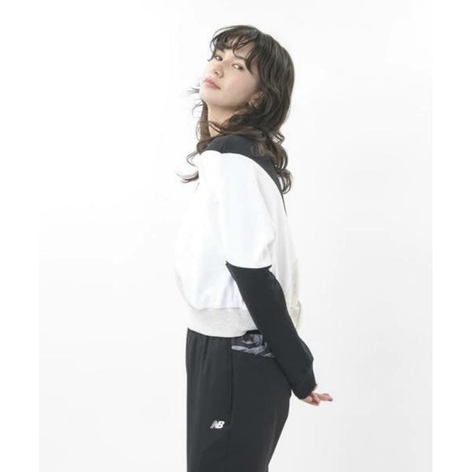 ニューバランス スウェットトレーナー レディース カラーブロックド スウェット クルー Awt New Balance ヒマラヤ Paypayモール店 通販 Paypayモール