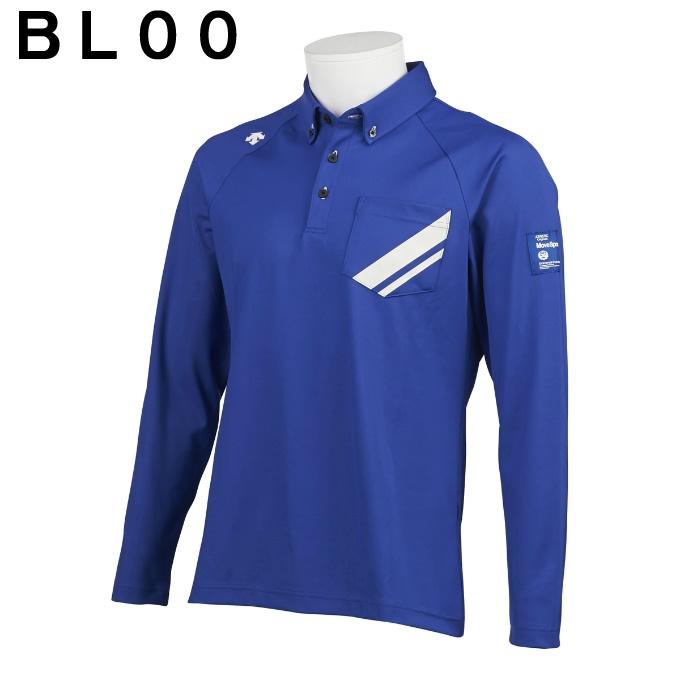 デサントゴルフ ブルー Descente Golf Blue ゴルフウェア ポロシャツ 長袖 メンズ ストレッチスムース長袖ポロ Dgmqjb13 ヒマラヤ Paypayモール店 通販 Paypayモール