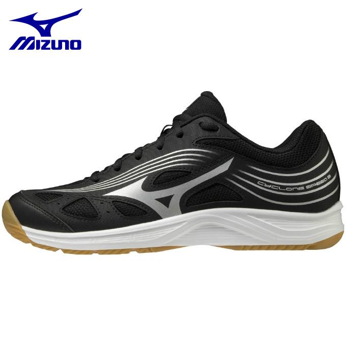 (取寄) ミズノ レディース サイクロン スピード 3 Mizuno women Mizuno Cyclone Speed 3 Black/Silver MIZUNO（ミズノ） バレーボール シューズ レディース サイクロン