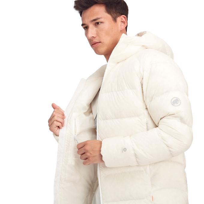 MAMMUT Meron IN Hooded Jacket ホワイト ダウン MAMMUT（マムート） ダウンジャケット メンズ メロン イン フーデット
