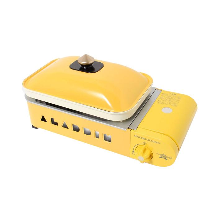 センゴクアラジン Sengoku Aladdin ツーバーナー ポータブルガスホットプレート プチパン SAGRS21B Y