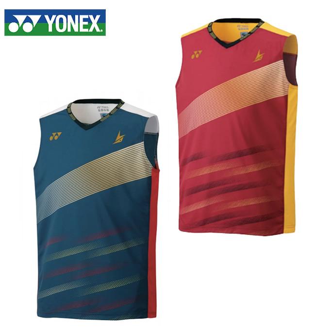 YONEX バドミントンウェア O ノースリーブ　ゲームシャツ YONEX（ヨネックス） バドミントンウェア ゲームシャツ メンズ
