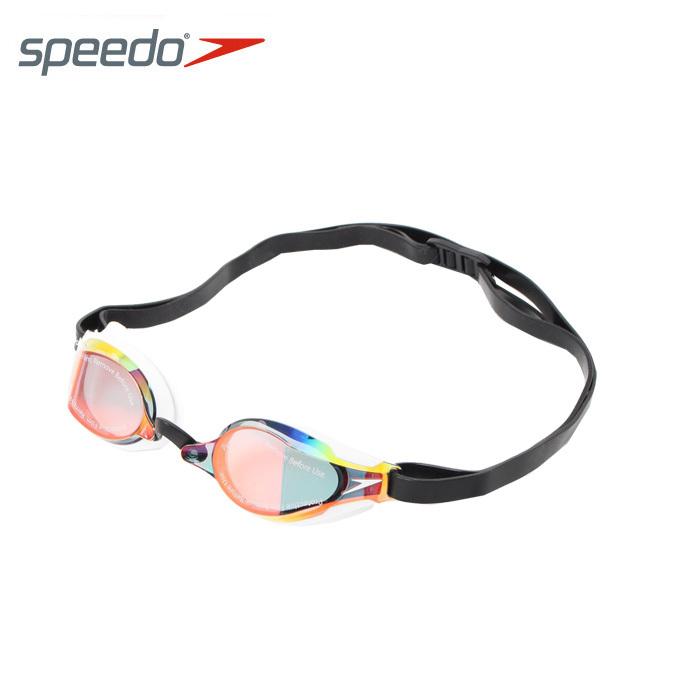 スピード Speedo FINA承認 クッション付き スイミングゴーグル ミラー