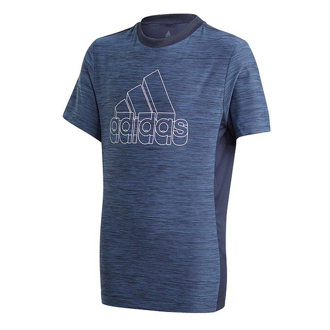 アディダス Tシャツ 半袖 ジュニア AEROREADY ヘザー 半袖Tシャツ