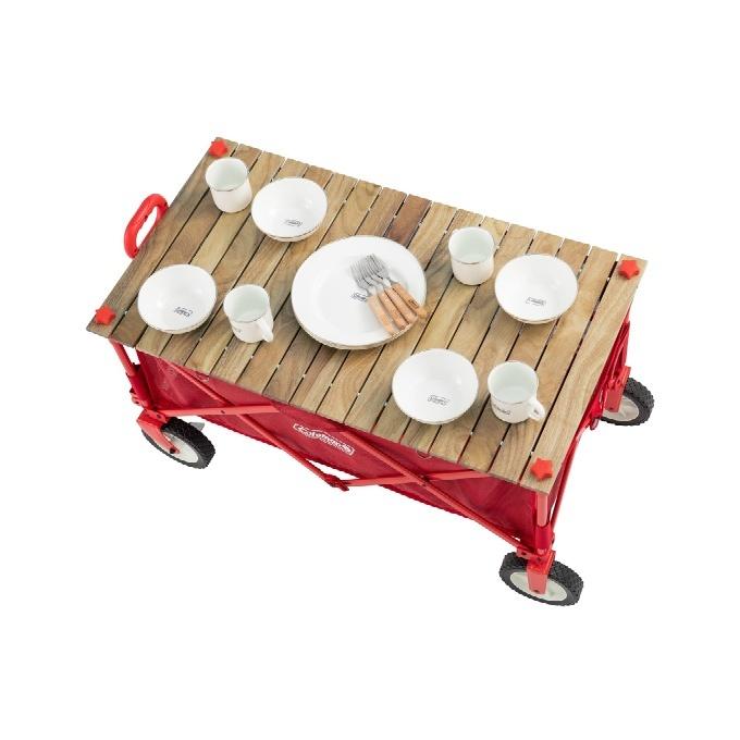 コールマン ワゴン用テーブル アウトドアワゴンウッドロールテーブル　OUTDOOR WAGON WOOD ROLL TABLE 2000038129 Coleman｜himaraya｜02