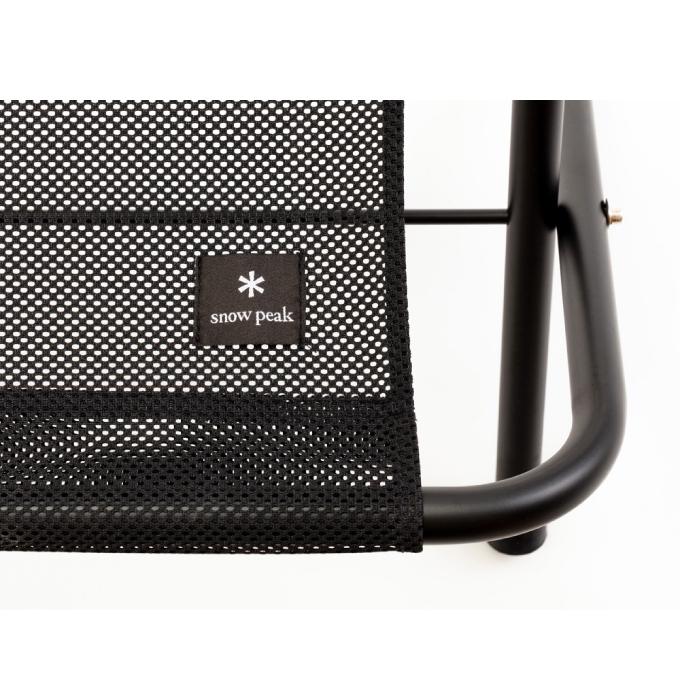 スノーピーク アウトドアベンチ メッシュFDベンチ ブラック LV-071M-BK snow peakの画像