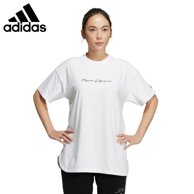 アディダス Tシャツ 半袖 ブランド激安セール会場 レディース オーバーサイズ 半袖ｔシャツ H Adidas La466