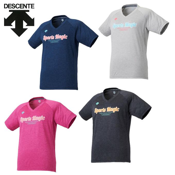 デサント Descente バレーボールウェア 半袖シャツ レディース 半袖プラクテイスシャツ Dvwpja501 285円 63 Off