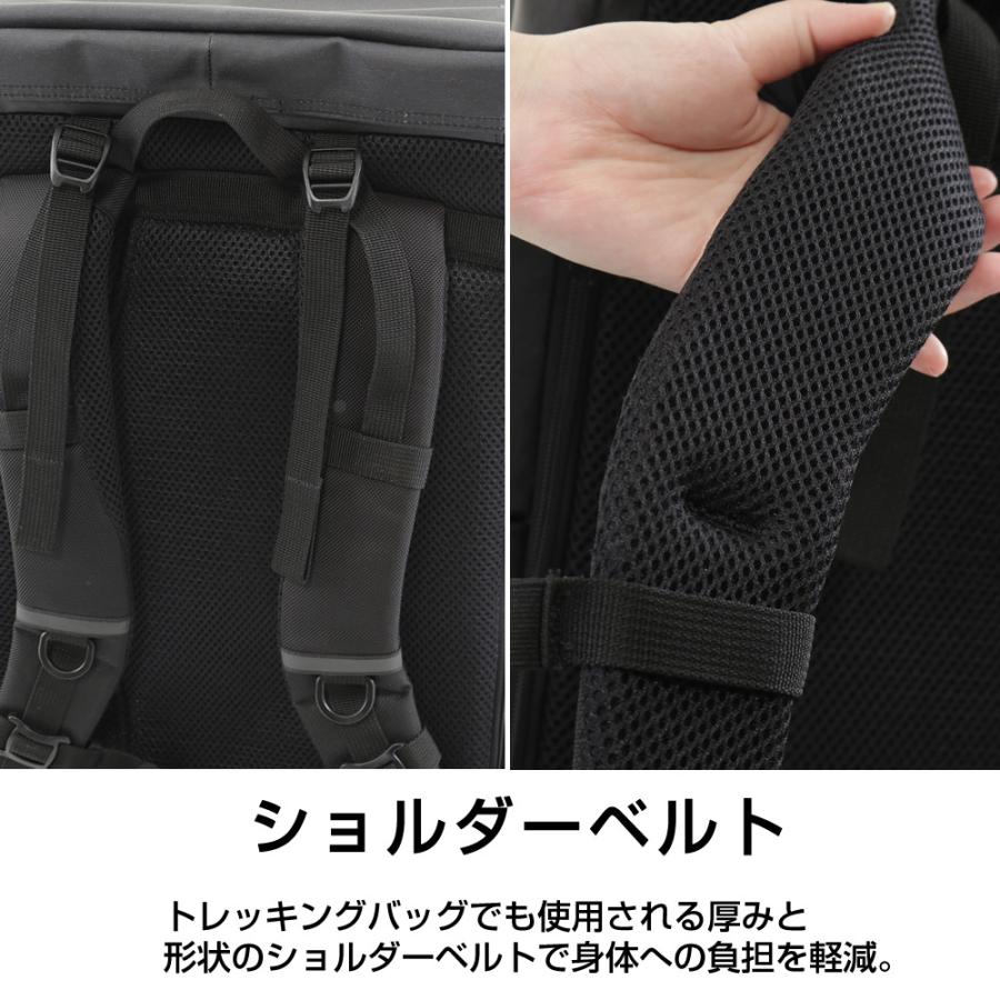 コールマン リュックサック 30L メンズ レディース シールド30 ヘザーブラック 2000037785 Coleman バックパック バッグ 大容量 スクエアバッグ スクエア型_15
