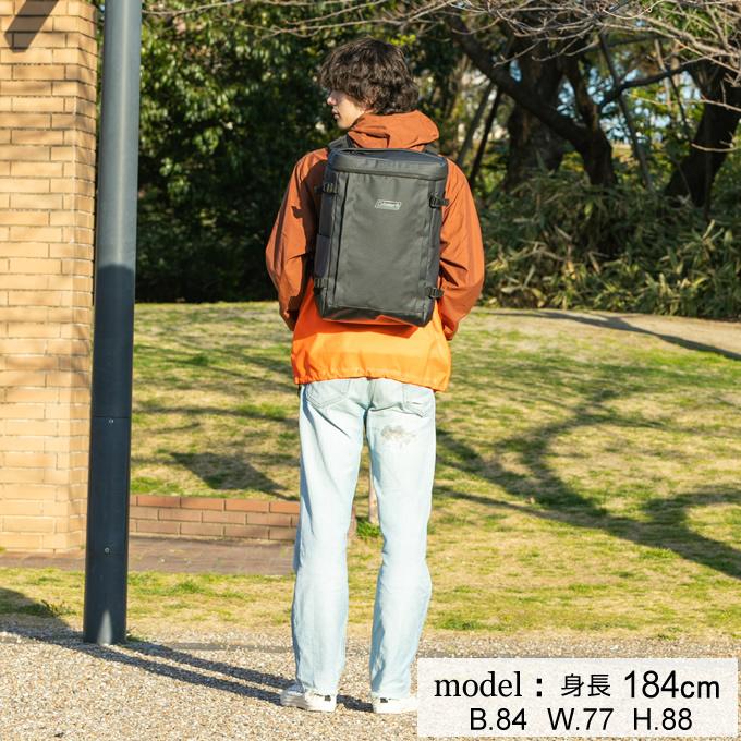 コールマン リュックサック 30L メンズ レディース シールド30 ヘザーブラック 2000037785 Coleman バックパック バッグ 大容量 スクエアバッグ スクエア型_17