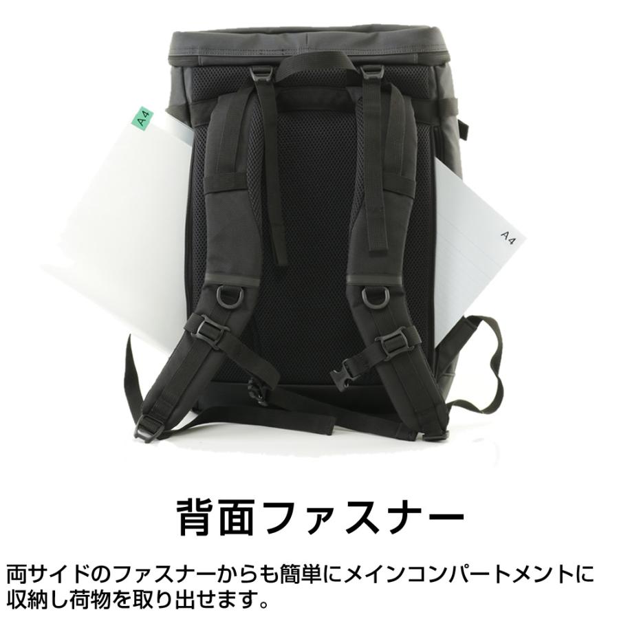 コールマン リュックサック 30L メンズ レディース シールド30 ヘザーブラック 2000037785 Coleman バックパック バッグ 大容量 スクエアバッグ スクエア型_9