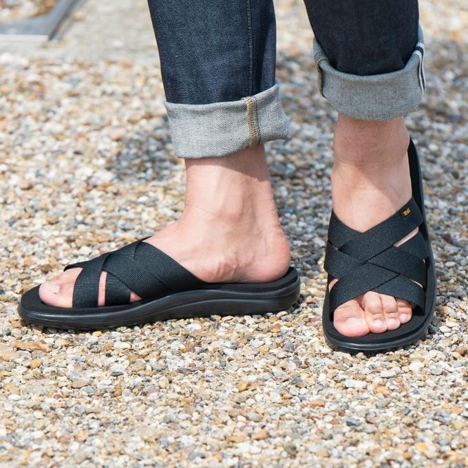 テバ TEVA  サンダル メンズ VOYA SLIDE ボヤ スライド 1099272B-BLK｜himaraya｜03