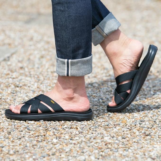 テバ TEVA  サンダル メンズ VOYA SLIDE ボヤ スライド 1099272B-BLK｜himaraya｜04