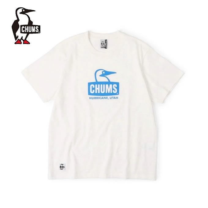チャムス CHUMS 【楽ギフ_包装】 Tシャツ 半袖 レディース WEB限定 CH11-1834 トップス ブービーフェイスTシャツ White Blue