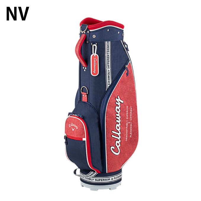 Callaway キャディバッグ ネイビー　レッド　キャロウェイ　紺、赤　美品 Callaway（キャロウェイ） キャディバッグ レディース SPL ウィメンズ