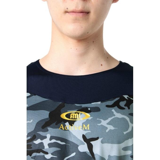 ActiveM（アクティブーム） 野球ウェア 半袖Tシャツ メンズ カモ柄半袖