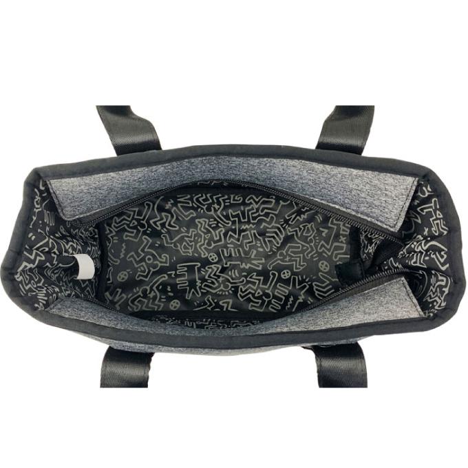 【Keith Haring】 キースヘリング ラウンドバッグ カートバッグ グレー ゴルフ 2層式 保冷 トートバッグ A1044 Keith Haring（キース ヘリング） カートバッグ メンズ レディース